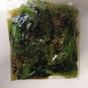 小松菜のナムル　鉄分・カルシウムはほうれん草以上
